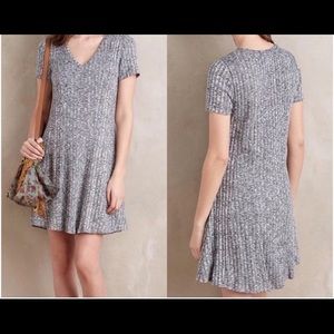 Anthropologie Ribbed Flare Dress by Dolan Left Coast, size medium